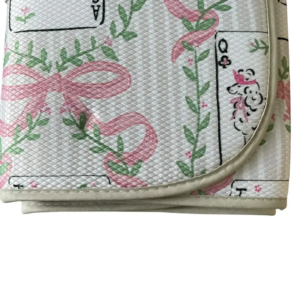 ENVOGUE Kitchen Dish Drying Mat 16x22 Set of 2 Pink Bows & Posh Dogs NEW